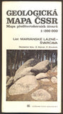 GEOLOGICKÁ MAPA ČSSR - LIST MARIÁNSKÉ LÁZNĚ - ŠVARCAVA. 1:200 000. - 1989.