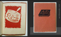 Grafické menu - SČUG Hollar, dřevoryty František Kobliha. - 1933
