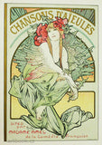 ALFONS MUCHA. - Chanson d' Aïeules. (1897).  / originální litografie.
