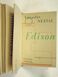 NEZVAL; VÍTĚZSLAV: EDISON. - 1928. 1. vyd., umělecká vazba.