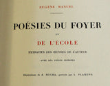 MUCHA - Manuel, Eugène: Poésies du Foyer et de l'École, extraites des oeuvres de l'auteur, avec des pièces inédites. - (1893)