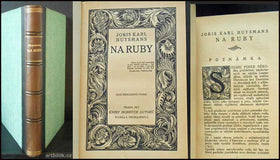 HUYSMANS, JORIS KARL: NA RUBY. - KDA, 1913.