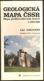 GEOLOGICKÁ MAPA ČSSR - LIST NÁCHOD. - 1990.