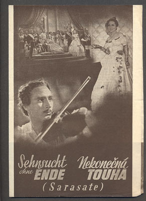 SEHNSUCHT OHNE ENDE "SARASATE" / NEKONEČNÁ TOUHA "SARASATE". - 1941.