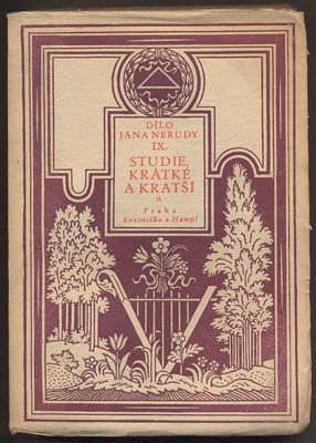 NERUDA, JAN: STUDIE KRÁTKÉ A KRATŠÍ. - 1923.