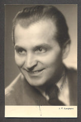 GUSTAV NEZVAL. - fotografie s podpisem. Foto Langhans.