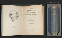 TOMAN; PROKOP: NOVÝ SLOVNÍK ČESKOSLOVENSKÝCH VÝTVARNÝCH UMĚLCŮ. - 1936. Orig. lito M. ŠVABINSKÝ.