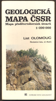 GEOLOGICKÁ MAPA ČSSR - LIST OLOMOUC. - 1990.
