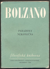 BOLZANO, BERNARD: PARADOXY NEKONEČNA. - 1963.