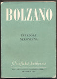 BOLZANO, BERNARD: PARADOXY NEKONEČNA. - 1963.