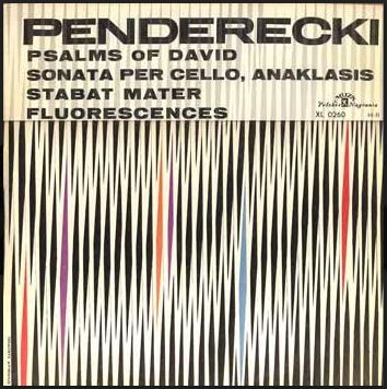 Penderecki ‎– Psalms Of David / Sonata Per Cello / Anaklasis / Stabat Mater / Fluorescences.  - Vinyl, LP