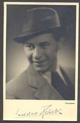 LADISLAV PEŠEK. - fotografie s podpisem. Foto Langhans, 40 léta.