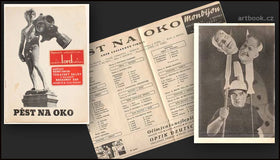 VOSKOVEC A WERICH: PĚST NA OKO. - divadelní program, 1938.