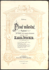 STECKER, KAREL: PÍSNĚ MILOSTNÉ.