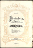 STECKER, KAREL: PÍSNĚ MILOSTNÉ.