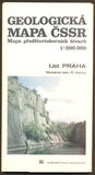 GEOLOGICKÁ MAPA ČSSR - LIST PRAHA. 1:200 000. - 1989.