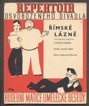 Hoffmeister - JEŽEK, JAROSLAV:  ŘÍMSKÉ LÁZNĚ. - 1933. Slova Voskovec a Werich. Osvobozené divadlo.