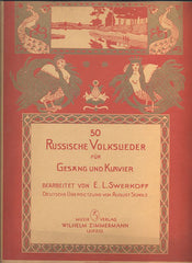 50 RUSSISCHE VOLKSLIEDER FÜR GESANG UND KLAVIER. / RUSKÉ LIDOVÉ PÍSNĚ/