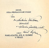 SEZIMA, KAREL (pseud.): PODOBIZNY A RELIEFY. - 1927.