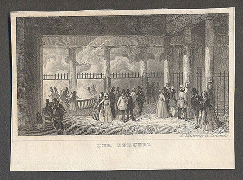 Karlovy Vary / Der Sprudel. - cca 1850.