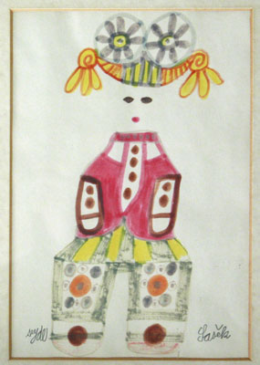 SEYDL, ZDENEK. (1916-1978). / Kresba. Návrh kostýmu, Sašek.  Nedat. (1973)