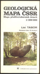 GEOLOGICKÁ MAPA ČSSR - LIST TÁBOR. 1:200 000. - 1989.