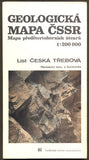 GEOLOGICKÁ MAPA ČSSR - LIST ČESKÁ TŘEBOVÁ. 1:200 000. - 1990.