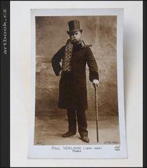 Paul Verlaine (1844-1896), fotopohlednice. - kol. 1910.