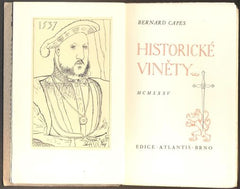 CAPES, BERNARD: HISTORICKÉ VINĚTY. - 1935.