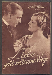 LIEBE GEHT SELTSAME WEGE. - 1937. Illustrierter Film-Kurier.