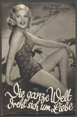 DIE GANZE WELT DREHT SICH UM LIEBE / SVĚT SE TOČÍ KOLEM LÁSKY. - 1935. Illustrierter Film-Kurier.