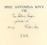 SOVA, ANTONÍN: ŽNĚ. - (1913).