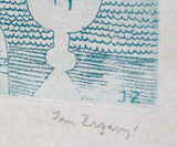 JAN ZRZAVÝ.  BENÁTKY.  Sign. lept, 95x145. - 1974.