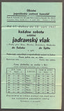 PAROLODNÍ DOPRAVA NA JADRANU 1937. - JADRANSKÁ PLOVIDBA D. D. SUŠÁK.