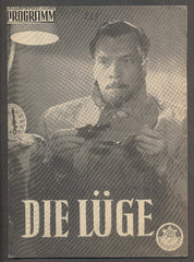 DIE LÜGE. - Ill-Film Programm. - 1950.