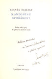 NEJEDLÝ, ZDENĚK: O ANTONÍNU DVOŘÁKOVI. - 1954.