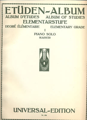 ETÜDEN - ALBUM. I. ELEMENTARSTUFE. Piano solo. - před r. 1930