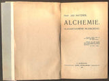 MATZNER, JAN: ALCHEMIE. HLEDÁNÍ KAMENE MUDRCKÉHO. - 1909.