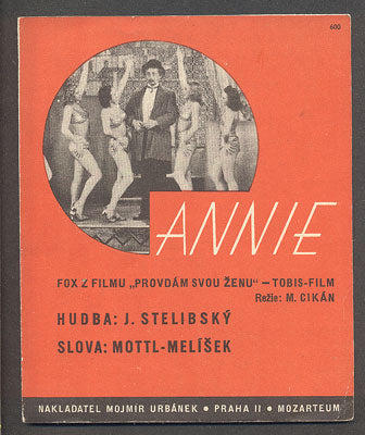 VLASTA BURIAN - PRODÁM SVOU ŽENU "ANNIE". - 1941