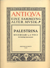 G. PIERLUIGI DA PALESTRINA: RICERCARI SOPRA LI TUONI.
