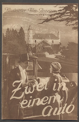 ZWEI IN EINEM AUTO / AUTO JENOM PRO DVA. - 1931.  Illustrierter Film-Anzeiger. Nr. 91.