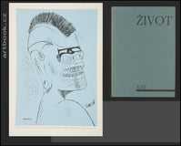 TICHÝ, FRANTIŠEK. Hlava černocha. Skizza k bílým černochům. 1936, litografie.