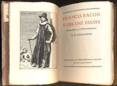 BACON, FRANCIS: VYBRANÉ ESSAYE. - (1928).