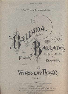 NOVÁK, VÍTĚZSLAV: BALLADA DLE BYRONOVA MANFREDA.