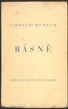 DURYCH, JAROSLAV: BÁSNĚ. - s podpisem autora, 1930.