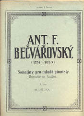 ALBUM STARŠÍCH ČESKÝCH MISTRŮ: BEČVÁŘOVSKÝ, ANT. F. - SONATINY PRO MLADÉ PIANISTY.