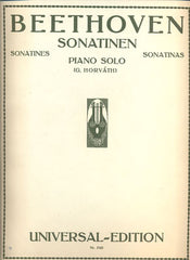 BEETHOVEN: SONATINEN.  - před r. 1930.
