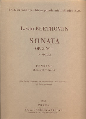 BEETHOVEN: SONATA. - 1935.