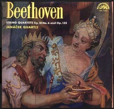 Ludwig van Beethoven, Janáček Quartet ‎– String Quartets Op. 18 No. 6 And Op. 135 / Vinyl, LP