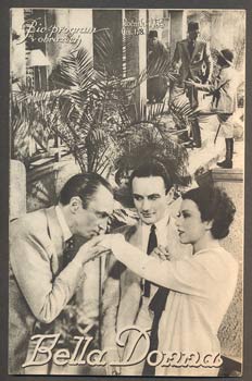BELLA DONNA. - Bio-program v obrazech 1934.